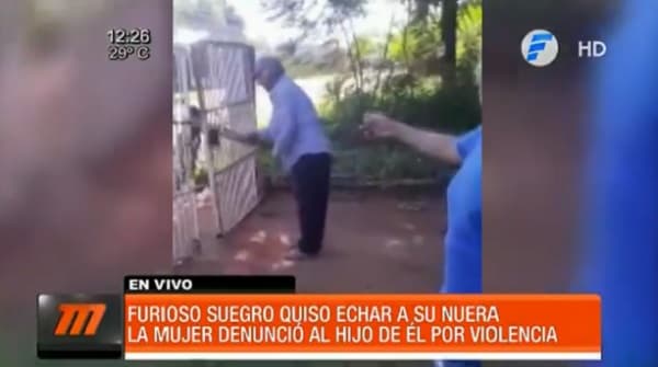 Hombre intenta desalojar a su nuera tras denuncia de violencia