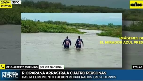 Recuperan tres cuerpos del Paraná
