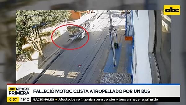 Motociclista fallece tras ser arrollado por un bus en Luque