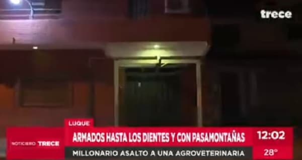 Delincuentes se llevan más de G. 100 millones de agroveterinaria