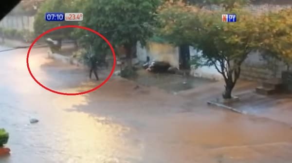 Captan a un hombre lanzando basura al raudal