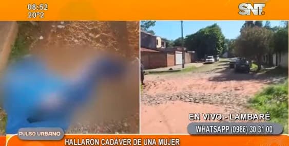 Hallan cuerpo de mujer en barrio de Lambaré