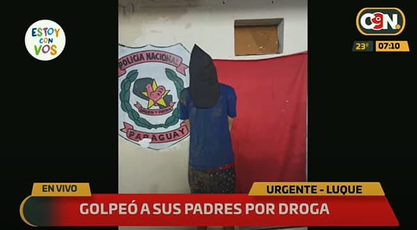 Joven adicto golpeó a sus padres y fue detenido
