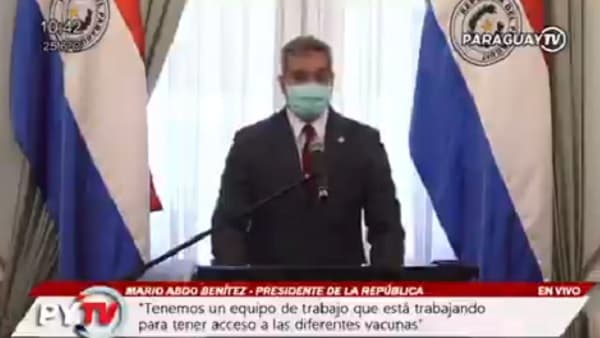 “No quiero generar falsa expectativa”, dice Abdo sobre vacuna