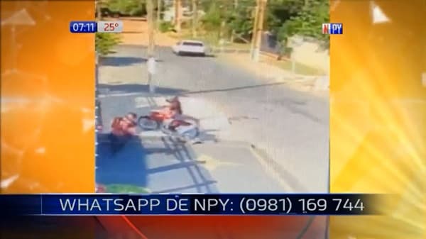 Cámara capta ataque de motochorros a plena luz del día