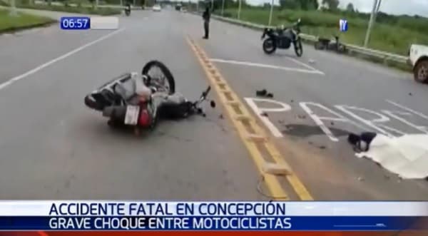 Choque frontal entre motos deja dos fallecidos