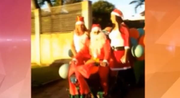 Papá Noel entrega regalos a 500 niños en Hernandarias