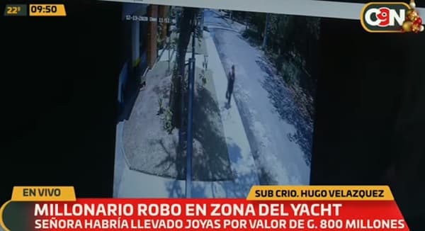 Buscan a mujer sospechosa de robo de joyas por valor de G. 800 millones