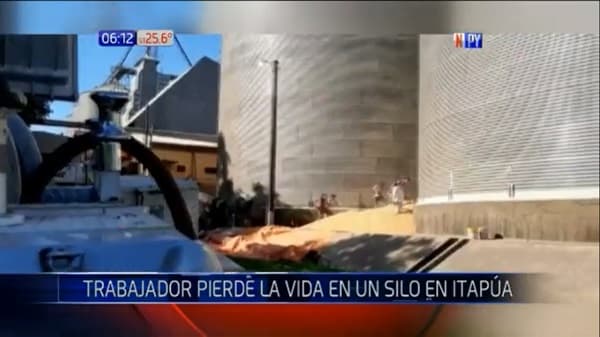 Joven cae a un silo y muere aplastado por toneladas de granos de soja