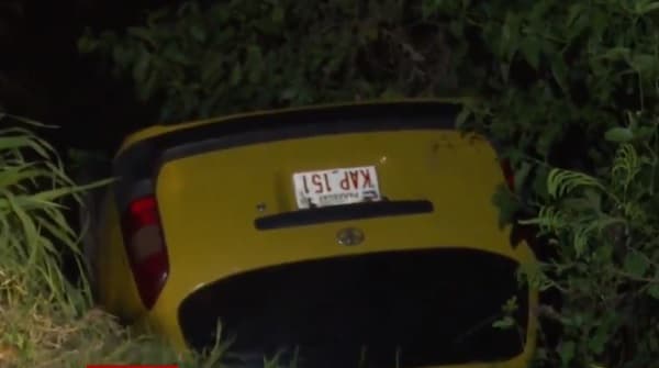 Taxista cae en cauce hídrico en zona de obras de San Antonio