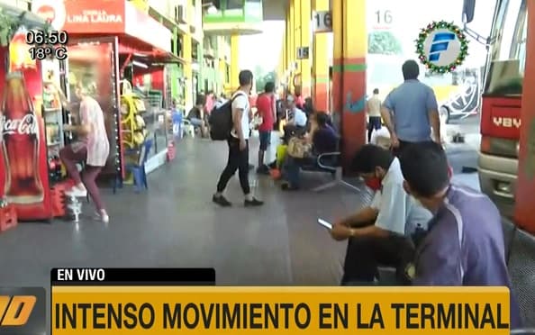 Intenso éxodo al interior del país