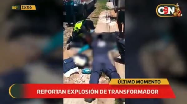 Explosión de transformador deja un trabajador herido