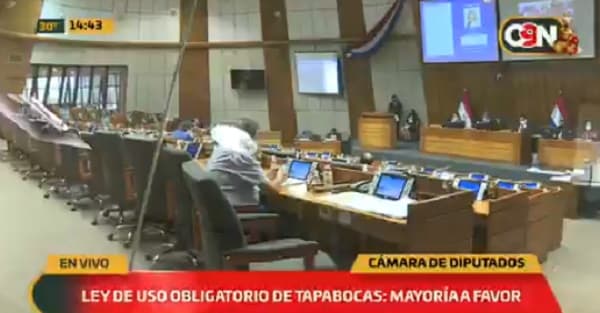 Diputados aprueba proyecto de ley de uso obligatorio de tapabocas