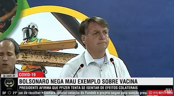 “Si te conviertes en yacaré es tu problema”, dice Bolsonaro sobre vacuna
