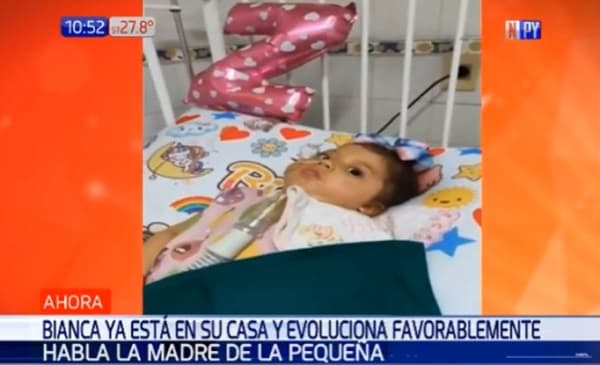 Avance en Bianca se observará en 20 días, dice madre