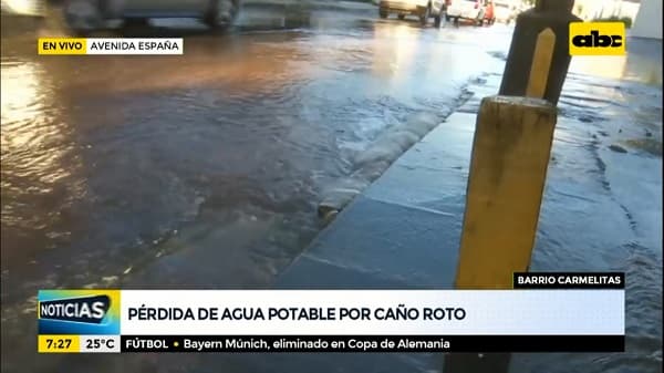 ESSAP amenaza a morosos mientras caños siguen rotos