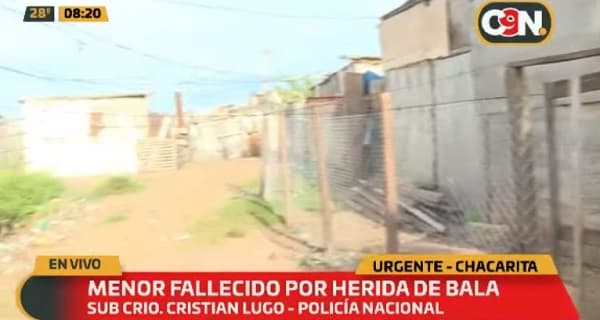 Adolescente muere baleado en la Chacarita