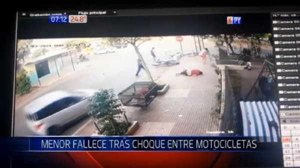 Choque frontal de motocicletas deja un adolescente fallecido