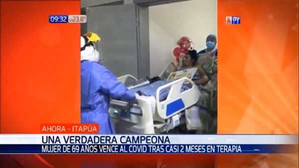 Mujer vence al Covid-19 luego de casi dos meses en terapia intensiva