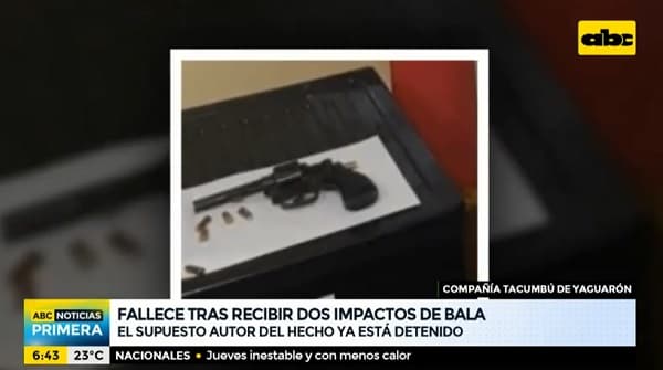 Hombre muere baleado en un camino vecinal de Yaguarón