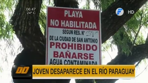 Adolescente desaparece en el río Paraguay