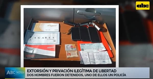 Detienen a policía por extorsión y privación de libertad