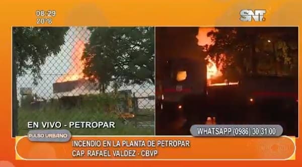 Tanque incendiado almacena 3 millones de litros de alcohol   