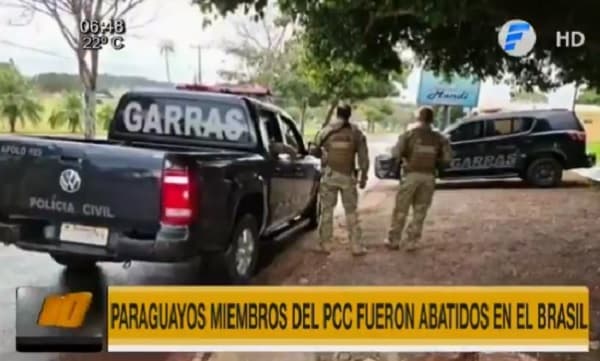 Miembros del PCC abatidos son paraguayos, reportan