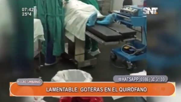 Pacientes son intervenidos en medio de goteras en el INCAN