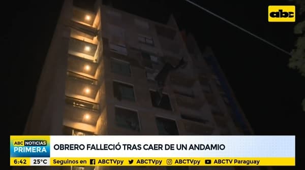 Obrero muere tras caer de andamio desde el octavo piso