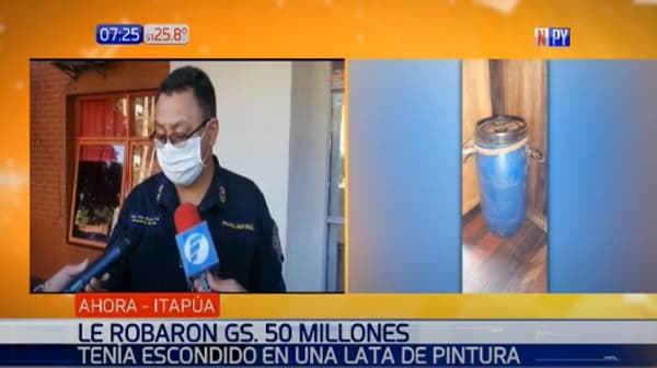 Roban G. 50 millones escondidos en un tambor de pintura