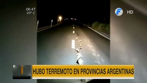 Sismo de magnitud 6.4 afecta a varias provincias de Argentina