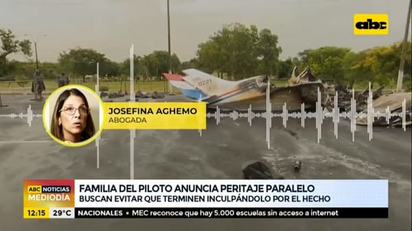 Familiares de piloto realizarán peritaje paralelo del accidente aéreo