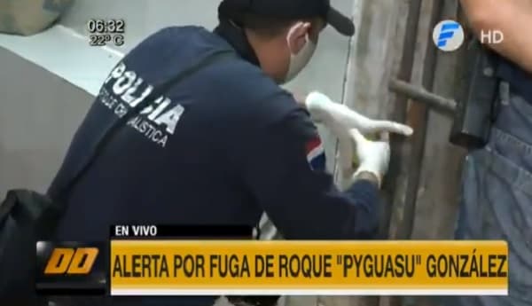 Roque “Py Guasu” y miembros de su banda se fugan de la Brigada Central