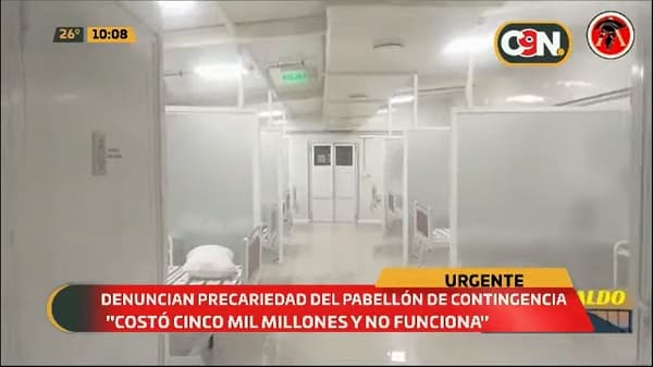 Director justifica que pabellón de contingencia esté sin funcionar