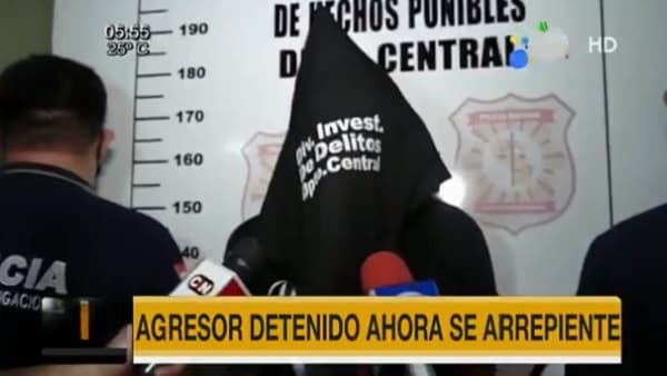 Detenido por golpiza dice estar arrepentido y hasta da consejo