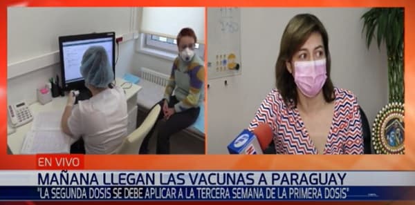 Vacunación de personal médico arrancará el lunes