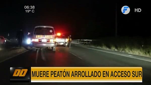 Peatón fallece arrollado y conductor se da a la fuga