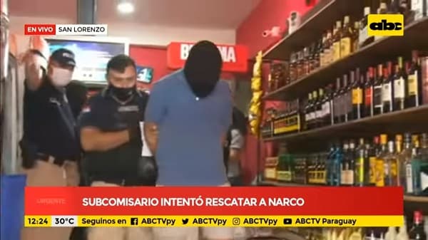 Detienen a subcomisario por intento de rescate a “narco”