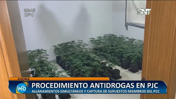 Detienen a miembros del PCC y hallan laboratorio de drogas