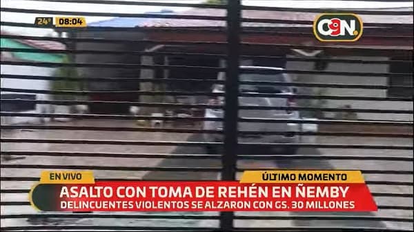Delincuentes maniatan a miembros de una familia y se llevan G. 35 millones