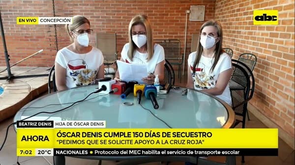 Reiteran pedido de libertad tras 150 días de secuestro de Denis
