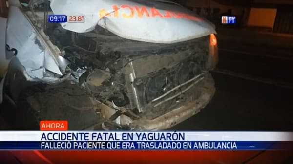 Paciente muere en choque de ambulancia contra motocarro