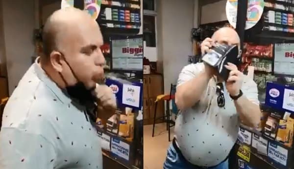 Abogado escupe a trabajador y genera indignación en redes