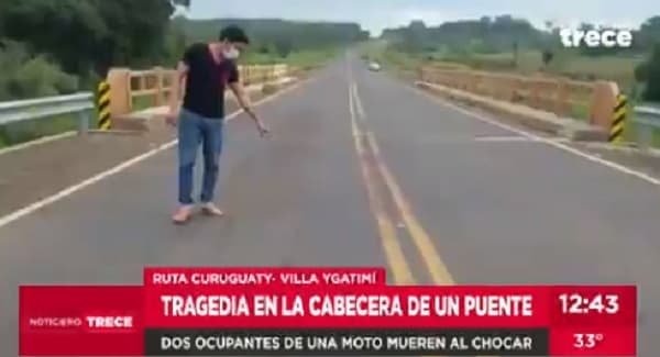 Dos personas mueren tras chocar contra cabecera de puente