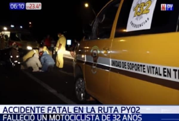 Motociclista fallece tras chocar contra camioneta en Capiatá