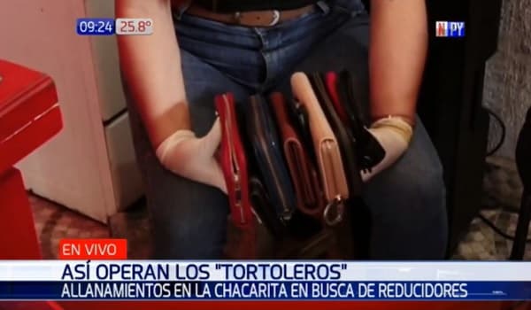 Policía allana vivienda en busca de tortoleros y halla objetos robados