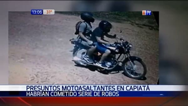 Motochorros asestan al menos cinco golpes en Capiatá