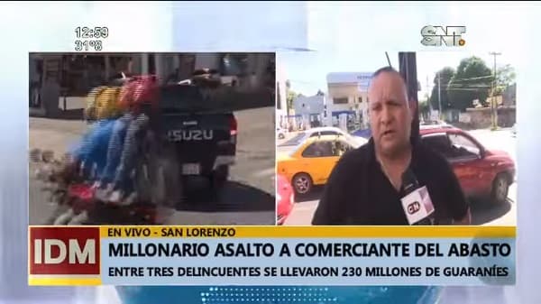 Asaltan a comerciante y se llevan G. 230 millones en San Lorenzo
