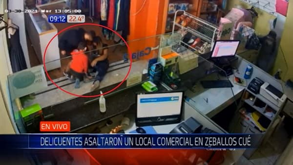 Asaltan local comercial en Zeballos Cué y se llevan dinero